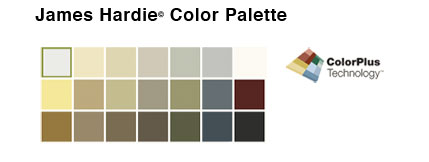 James Hardie Color Palette